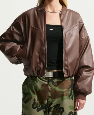 Nike Therma-FIT Leather Bomber Jacket