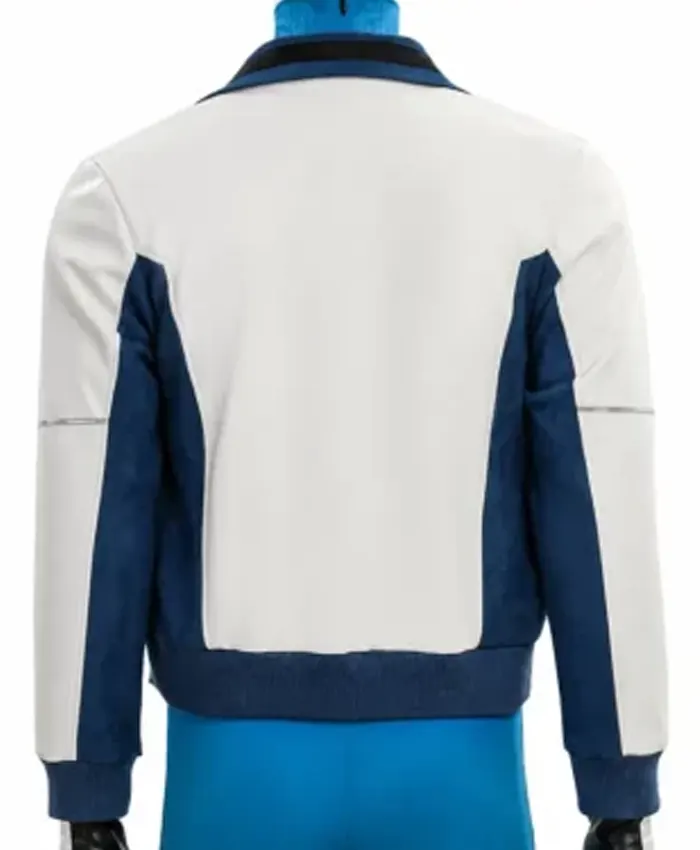 Pedro Pascal Avengers Doomsday 2026 Mr Fantastic White and Blue Costume Jacket Back