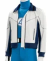 Pedro Pascal Avengers Doomsday 2026 Mr Fantastic White and Blue Costume Jacket Right