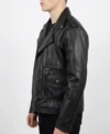 Plus Size Grease Authentic T-Birds Leather Jacket left side view