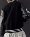 Pro Baseball The Wild Collective Chicago Cubs 1986 Black Baseball Varsity Jacket Back