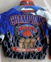 Pro Basketball Jeff Hamilton New York Knicks 2026 Champions Leather Jacket Back Closeup