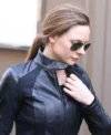 Rebecca Ferguson Movie Mission Impossible Fallout Ilsa faustI Black Leather Biker Jacket