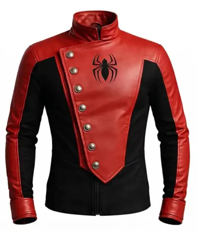 Red and Black Spider-Man Leather Jacket