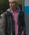 Rose Byrne Tow 2026 Amanda Ogle Grey Leather Jacket For Women