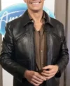 Ryan Seacrest American Idol 2026 Black Leather Jacket For Men