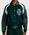 San Diego Comic-Con 2026 Aaron Pierre Green Varsity Jacket Front