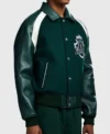 San Diego Comic-Con 2026 Aaron Pierre Green Varsity Jacket Right