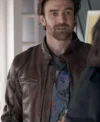 Shop Adam Rowland Home and Away Brown Leather Jacket