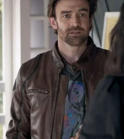 Shop Adam Rowland Home and Away Brown Leather Jacket