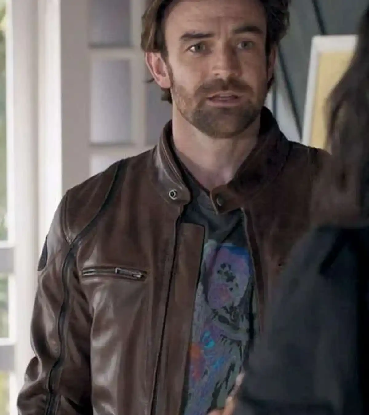 Shop Adam Rowland Home and Away Brown Leather Jacket
