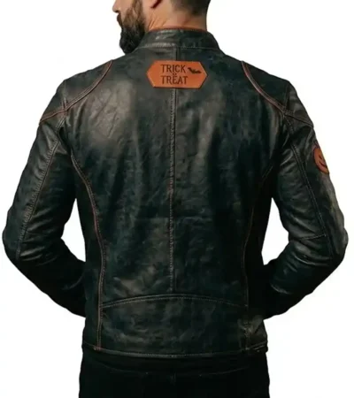 Shop Halloween Handcrafted Cafe Racer Leather Jacket For Men and Women