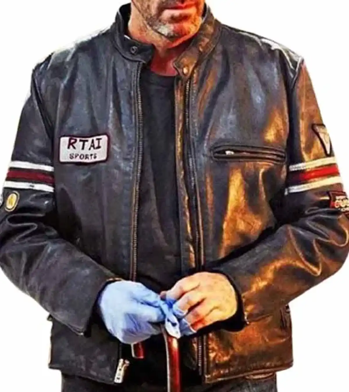 Shop Huge Laurie TV Series Dr House M.D. Black Leather Motorcycle Jacket