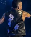 Stadio San Siro Concert 2026 Sfera Ebbasta Black Leather Vest Back