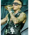 Stadio San Siro Sfera Ebbasta Leather Vest