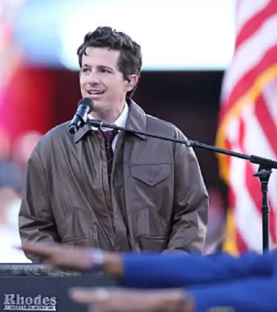 Super Bowl LX Charlie Puth Brown Leather Jacket Sale