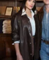 Super Bowl Olivia Culpo Leather Jacket