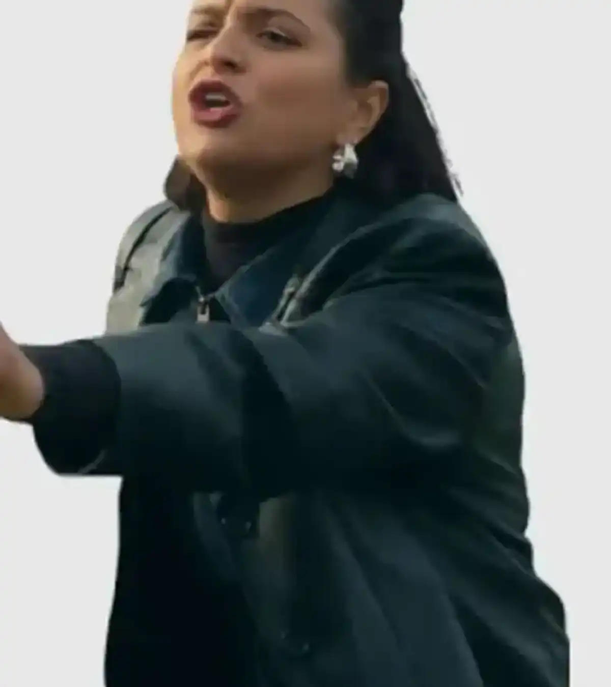 Taneshia Abt Crap Happens 2026 Dalia Cakmak Black Leather Coat For Sale