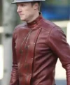 Teddy Sears The Flash S02 Brown Leather Jacket For Men