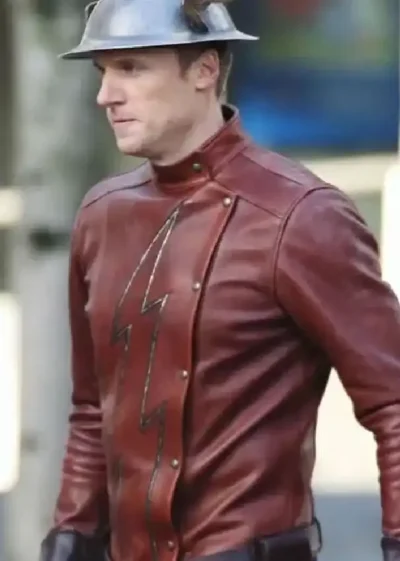 Teddy Sears The Flash S02 Brown Leather Jacket For Men
