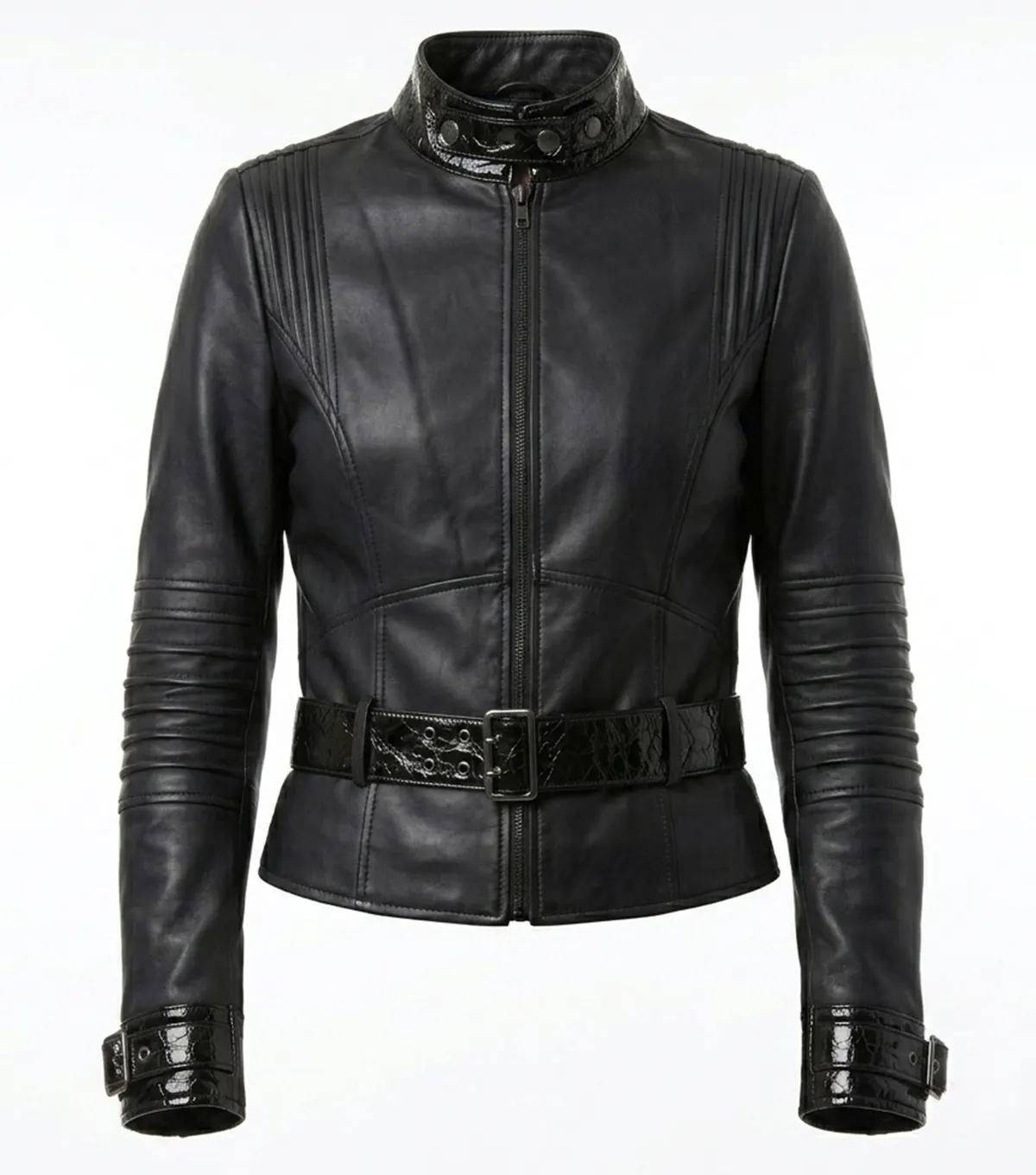 The Batman Selina Kyle Leather Jacket front