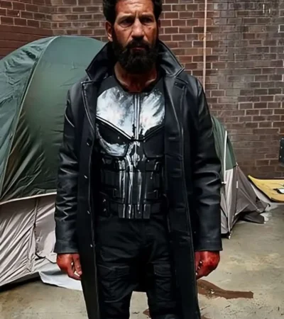 The Punisher One Last Kill Jon Bernthal Leather Coat