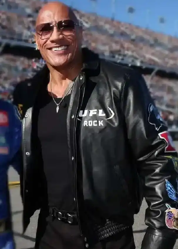 The Rock Daytona 500 Leather Jacket