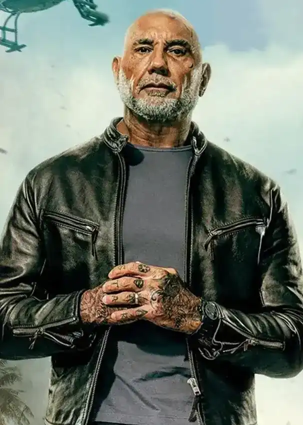 The Wrecking Crew Dave Bautista Black Leather Jacket