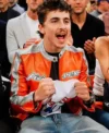 Timothée Chalamet Avirex Orange Leather Jacket