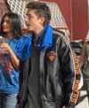 Timothée Chalamet Knicks Leather Jacket