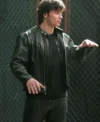 Tom Welling TV Series Smallville Clark Kent Black Leather Jacket