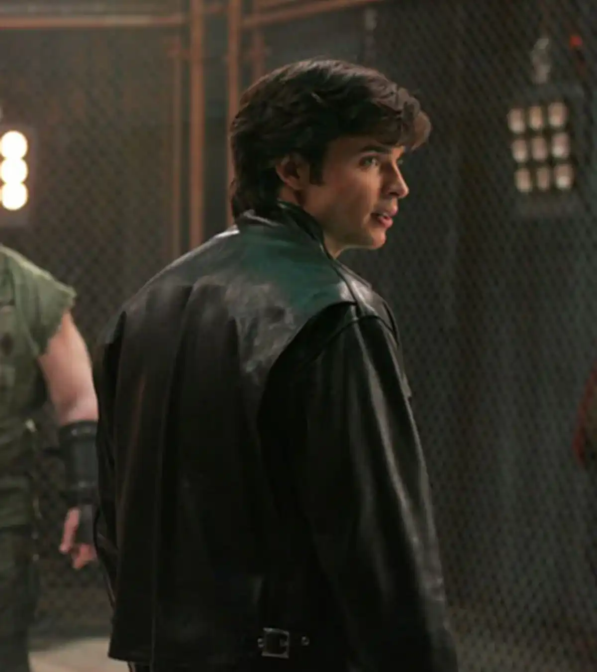 Tom Welling TV Series Smallville Clark Kent Black Leather Jacket For Sale