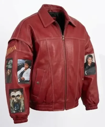 Tribute to Michael Jackson Red Leather Jacket