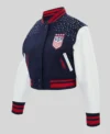 US Soccer Legacy Cropped Varsity Jacket