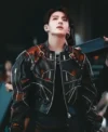 World Tour Stanford 2026 Jungkook Black Biker Jacket