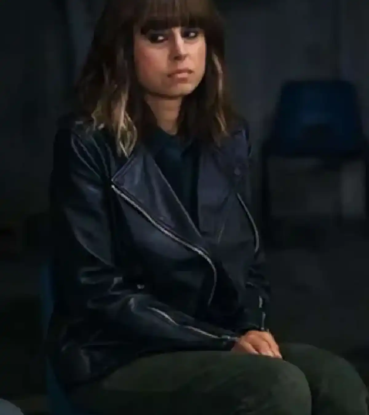 Zahra Ahmadi Betrayal 2026 Tv Series Mehreen Askari Black Leather Jacket
