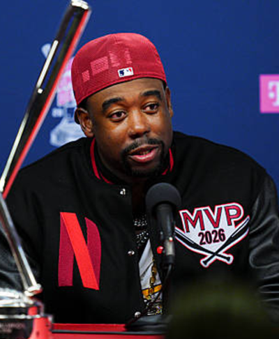 2026 T-Mobile Home Run Derby MVP 2026 Jordan Walker Varsity Jacket Closeup