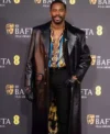 BAFTA Colman Domingo Black Leather Coat