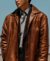 Bad Lieutenant Tokyo Shun Oguri Brown Leather Car Coat