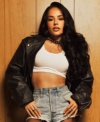 Becky G Boots Campaign Biker Jacket