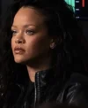 Belgium 2026 Rihanna Martine Rose Super Bowl Black and White Leather Jacket For Sale