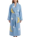 Blue Moon and Stars All Over Chenille Bathrobe