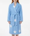Blue Moon and Stars Chenille Bathrobe as Seen on Sabrina the Teenage Witch