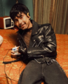 Boots Campaign 2026 Ivan Cornejo Black Leather Biker Jacket Front