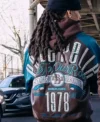 Buy 1978 Pelle Pelle Fall 2026 True To Our Roots Brown And Blue Bomber Leather Jacket On Sale