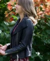 Buy Aimee Teegarden Movie Finds You 2026 Alex Love Black Leather Jacket