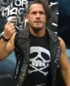 Buy Alex Shelley AEW Detroit 2026 The Motor City Machine Guns Black Canon Leather Vest For Sale