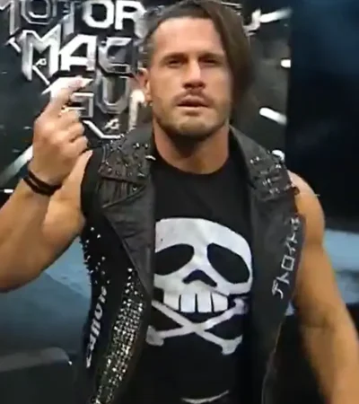 Buy Alex Shelley AEW Detroit 2026 The Motor City Machine Guns Black Canon Leather Vest For Sale