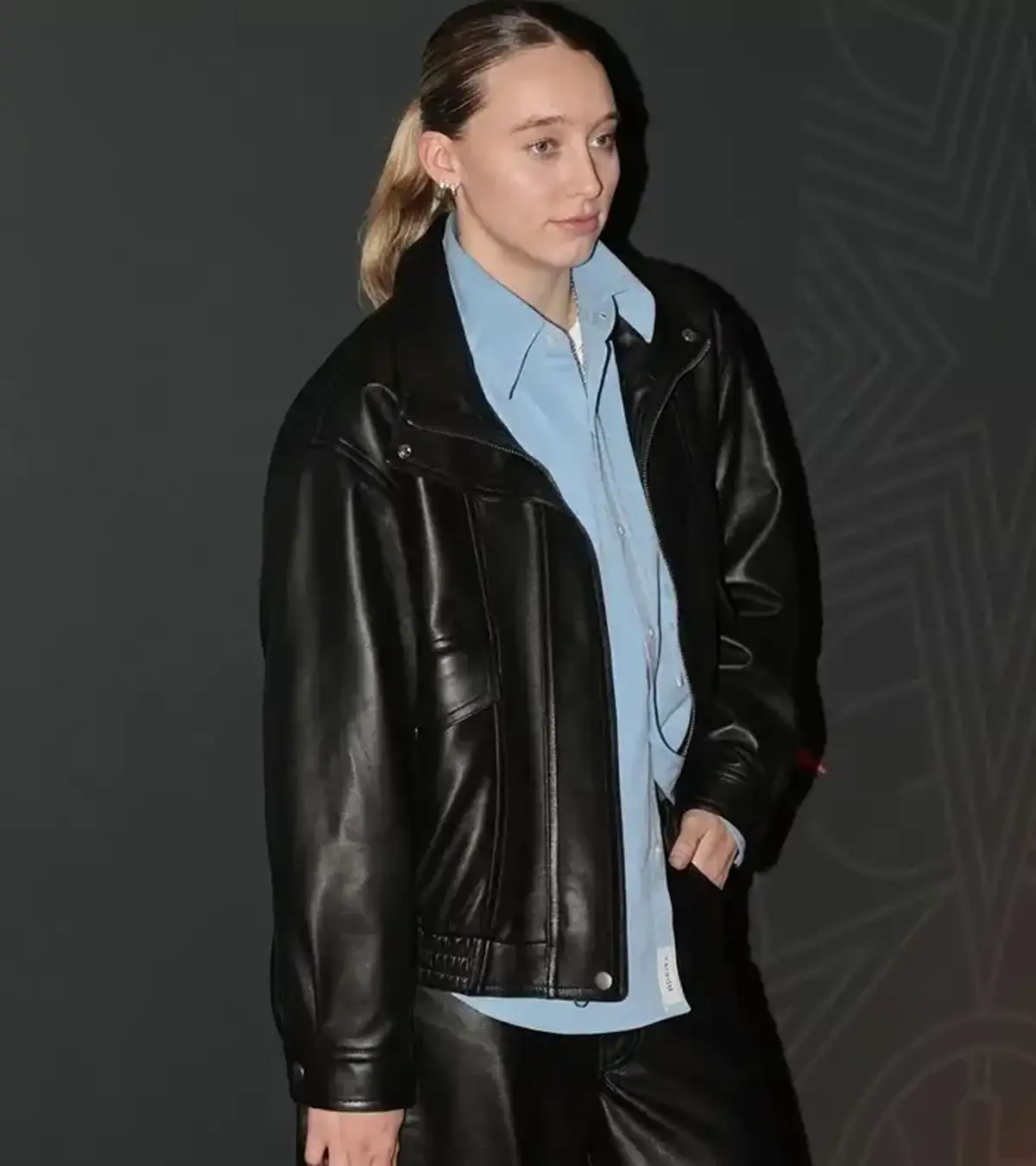 Buy All-Star Game 2026 Paige Bueckers Black Leather Jacket For Sale