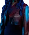 Buy Amber Reign Smith TV Series Beauty in Black S02 Rain Cropped Leather Jacket For Sale